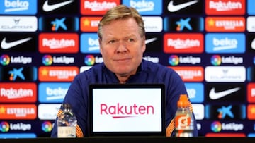 Koeman: "Estoy harto de contestar preguntas sobre mi futuro"