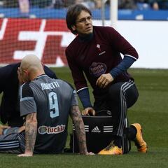 Guidetti sufre un esguince en el ligamento de su rodilla derecha