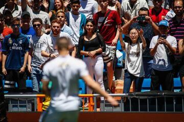 Jovic during his presentation as new Real Madrid player on Wednesday.