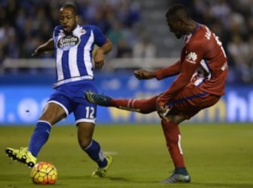 Imágenes de Jackson ante el Depor en la fecha 10 de Liga