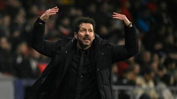 Simeone, en el Atl¨¦tico-Rayo.
