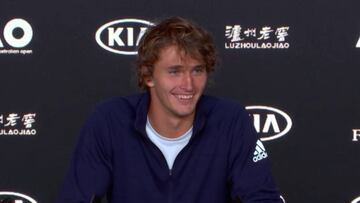 La molesta "broma" de Zverev sobre el tenis femenino