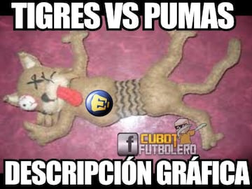 Tigres goleó y eliminó a Pumas, los memes no podían faltar