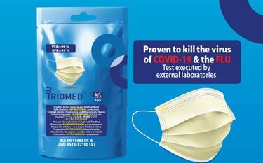 Crean una máscarilla que 'desactiva' el Coronavirus en minutos