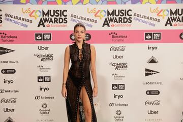 Corina Smith, posando en el photocall de Los40 Music Awards.