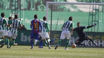 Luis Suárez consigue empatar: 1-1 en el Benito Villamarín..

