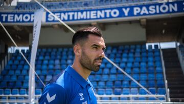 Enric Gallego, delantero del CD Tenerife.