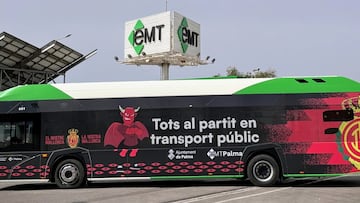 El Real Mallorca apuesta por la sostenibilidad. Autobús de la EMT.