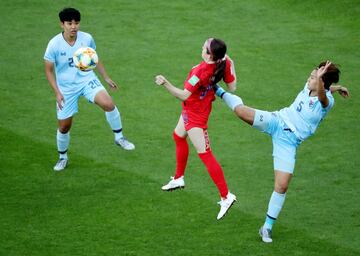 Estados Unidos demostró porque es el campeón del mundo y máximo favorito a llevarse el título en Francia. Alex Morgan fue la gran figura con cinco anotaciones. 