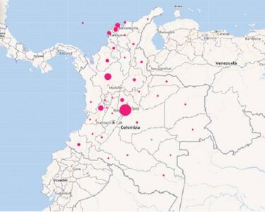 Mapa de casos y muertes por coronavirus por departamentos en Colombia: hoy, 21 de agosto