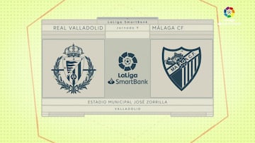 Resumen y goles del Valladolid vs. Málaga de la Liga Smartbank