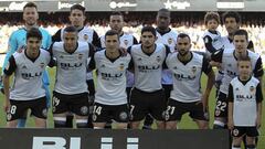 Equipo inicial del Valencia.