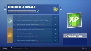 Desaf&iacute;os de la Semana 9 de la Temporada 5 de Fortnite Battle Royale 