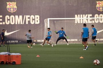 Así fue el entrenamiento de Boca en Barcelona
