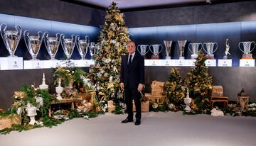 Florentino Pérez, felicita las fiestas al madridismo y envía sus mejores deseos para 2023.