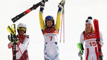 Frida Hansdotter, oro en slalom.