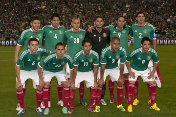 Amistoso en Phoenix, Arizona el 30 de enero.
Aldo de Nigris, Hugo Ayala, Ángel Reyna, Héctor Herrera, Oribe Peralta. . .