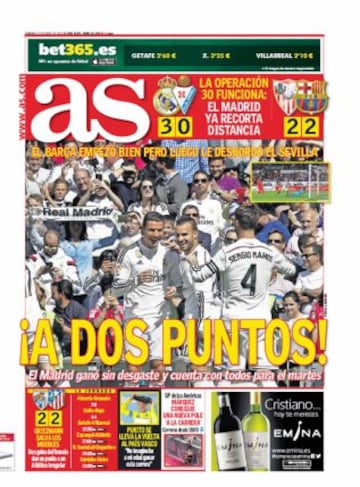 Las portadas de AS de abril