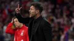 Simeone, en el Valladolid-Atlético.