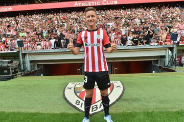 La presentación de Ander Herrera en su vuelta a San Mamés