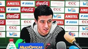 <b>CONFIANZA. </b>Iván Marcano compareció ayer ante los medios de comunicación en La Albericia.