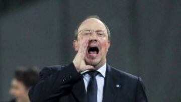 Benítez, durante un partido.