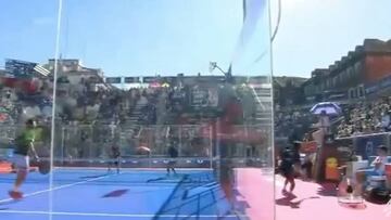 Ojo a este punto épico de pádel: parece de videojuego