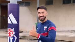 La “sonriente” visita de Juan Martín Lucero al Centro Deportivo Azul