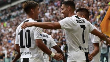 Dybala y Cristiano Ronaldo en un encuentro de la Juventus