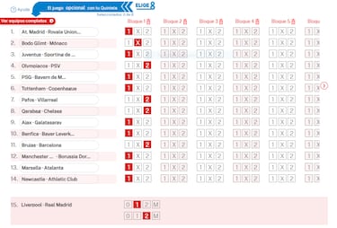 Pronóstico de la Quiniela de fútbol jornada 18 - 4/11/25  