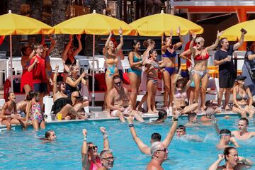 Aficionados en Benidorm, España.