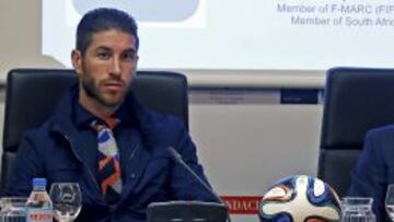 Sergio Ramos, en el acto de la Fundaci&oacute;n Mapfre.