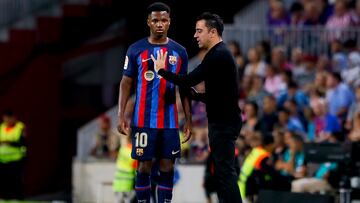 23/10/22 PARTIDO PRIMERA DIVISION
BARCELONA - ATHLETIC DE BILBAO
Ansu Fati (10) FC Barcelona
Xavi Hernandez