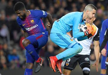 Jaume Domenech y Samuel Umtiti.