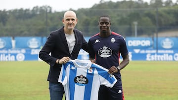 Deportivo de La Coruña. Presentación Mfulu Soriano