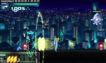 Captura de pantalla - Azure Striker Gunvolt (3DS)