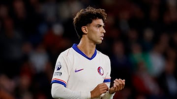 João Félix, jugador del Chelsea, durante el partido contra el Bournemouth.
