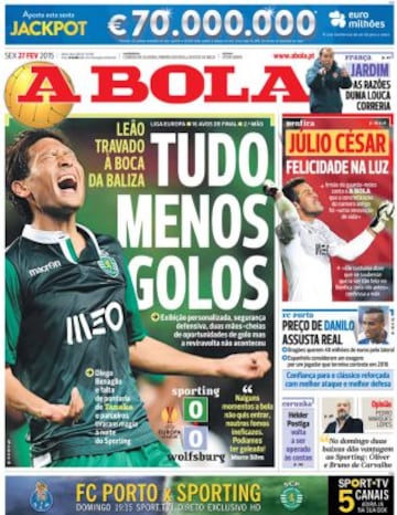 Portadas de la prensa deportiva