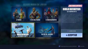 Llega a Fortnite el evento limitado de 8 equipos de 12