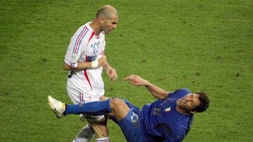 El cabezazo que Zinedine Zidane le propinó a Marco Materazzi en la Final del Mundial de 2006. Aquel fue el último duelo de Zidane como profesional.