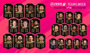 TOTW 43 de FIFA 19 Ultimate Team con De Bruyne y Benzema ya disponible