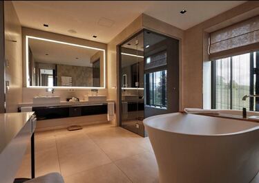 Imagen del baño de la habitación. 