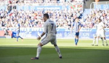Cristiano Ronaldo celebra el 1-2.