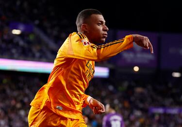 Pasaron 30 minutos para que Mbappé abriera el marcador ante el Real Valladolid y adelantara al Madrid de manera cómoda.