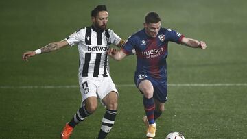 Morales, contra el Huesca.