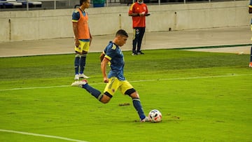 Miguel Ángel Monsalve, en un partido de la Selección Colombia juvenil.