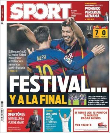 Portadas de la prensa mundial