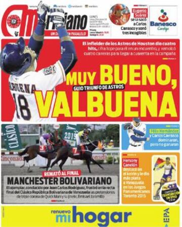 Portadas de la prensa deportiva