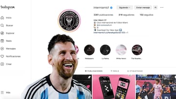 Inter Miami llega al Top-5 de franquicias estadounidenses con más seguidores en Instagram