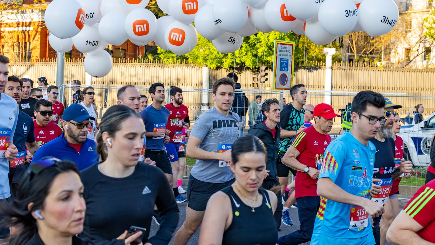 Tecnología y deporte se unen en la maratón de Madrid 2025